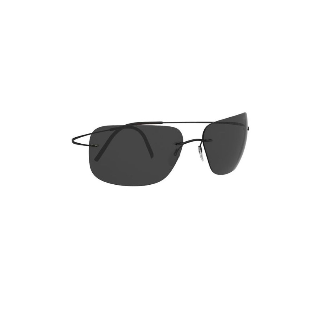 9140 B Sunglasses Silhouette TMA ULTRA THIN 8723 Black/Dark Grey 