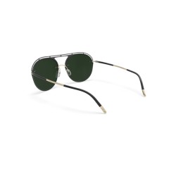 Silhouette- 8724 Accent Shades 9230 Black - Gold Polarized