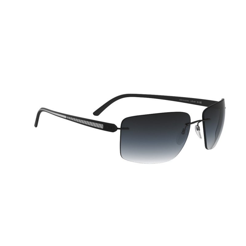 Silhouette 8722 Carbon T1 Collection Spielberg 9140 Black - Silver