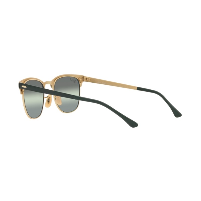 Ray-Ban RB 3716 Clubmaster Metal 9255G4 Green On Gold