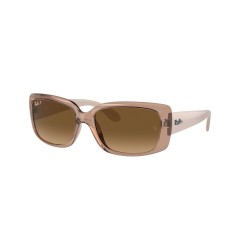 Ray-Ban RB 4389 - 6644M2 Transparent Brown