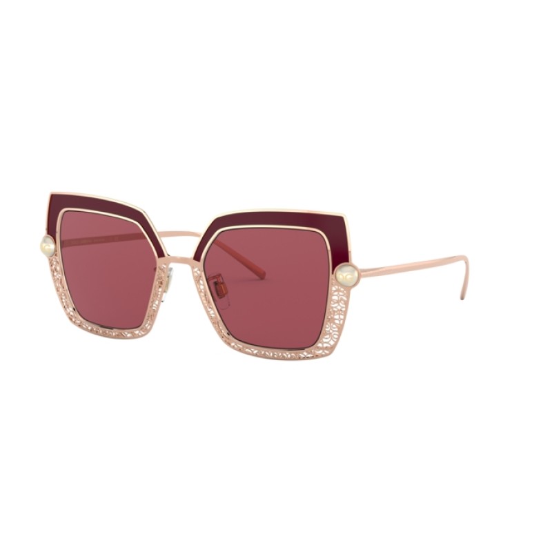 Dolce & Gabbana DG 2251H - 133369 Pink Gold / Bordeaux
