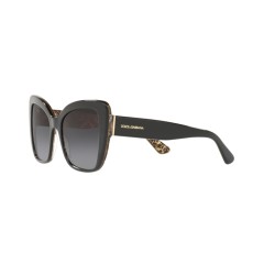Dolce & Gabbana DG 4348 - 32158G Black On Damascus Glitter Blac