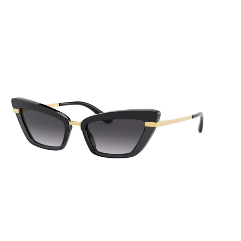 Dolce & Gabbana DG 4378 - 32468G Top Black On Transparent Black