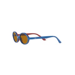 Ray-Ban Junior RJ 9145S - 7084/3 Blu On Rubber Red