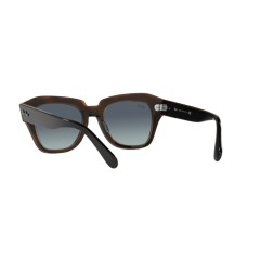 Ray-Ban RB 2186 State Street 132241 Black On Transparent Brown