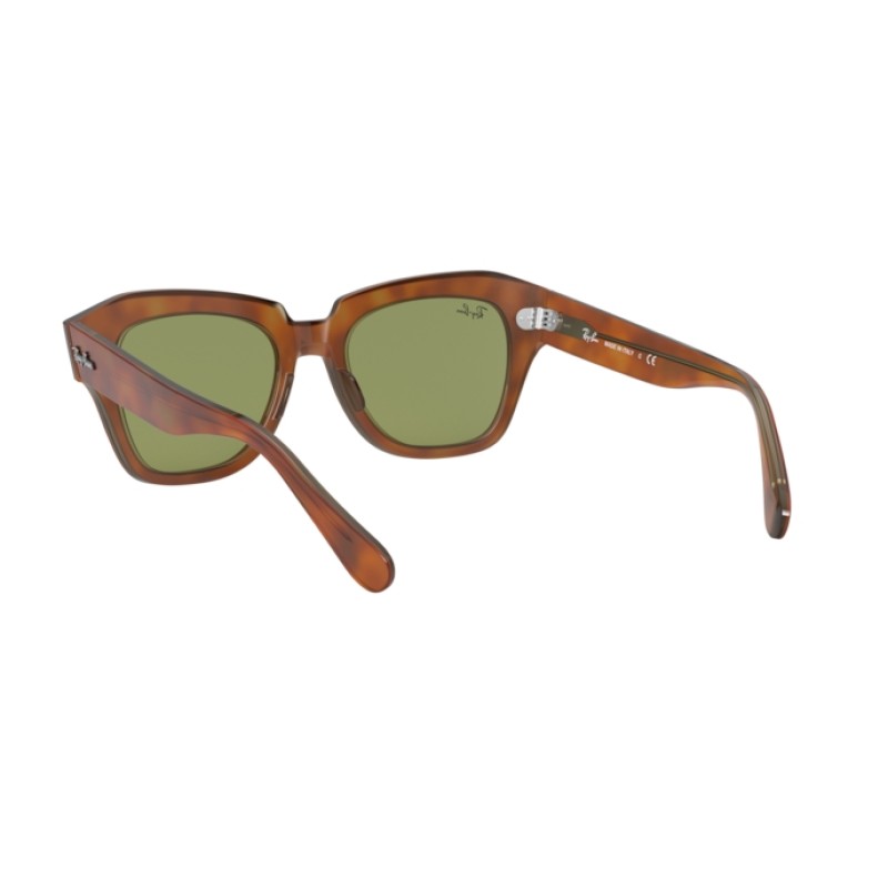 Ray-Ban RB 2186 State Street 12934E Top Tortoise Transparent Beige