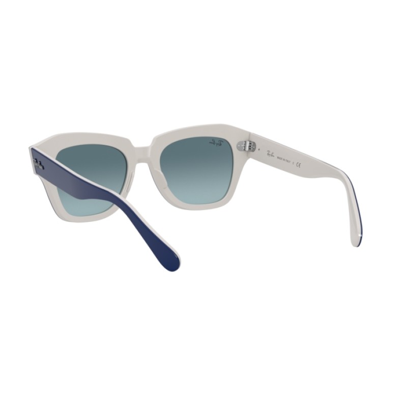 Ray-Ban RB 2186 State Street 12993M Blue On White