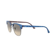 Ray-Ban RB 3016 Clubmaster 131032 Top Wrinkled Blue On Brown