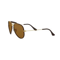 Ray-Ban RB 3422Q Aviator Craft 9041 Leather Brown