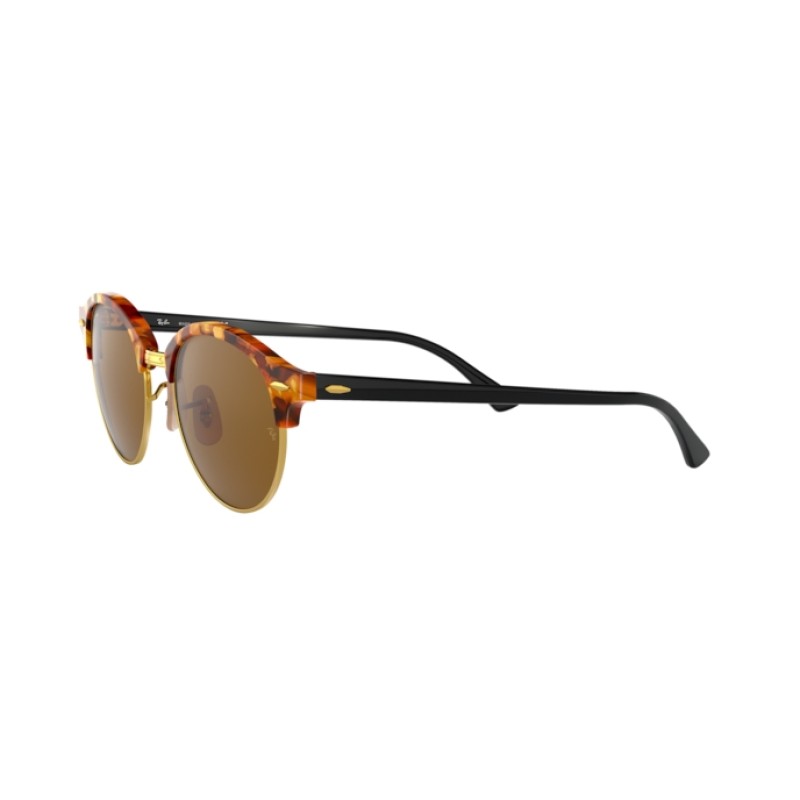 Ray-Ban RB 4246 Clubround 1160 Spotted Brown Havana