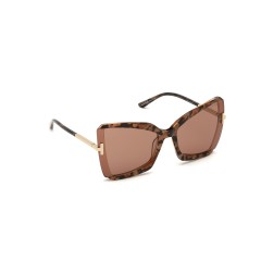 Tom Ford FT 0766  - 55Y Colored Havana