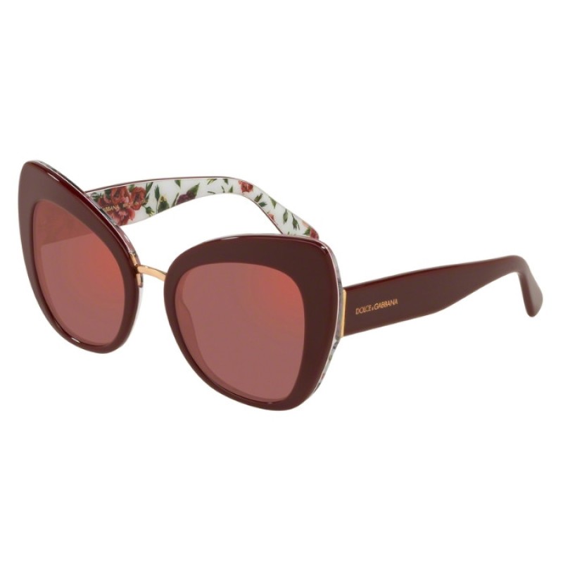 Dolce & Gabbana DG 4319 - 3202D0 Bordeaux On Rose And Peony