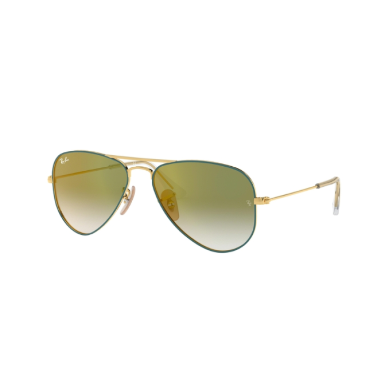 Ray-Ban Junior RJ 9506S Junior Aviator 275/W0 Gold On Top Turquoise