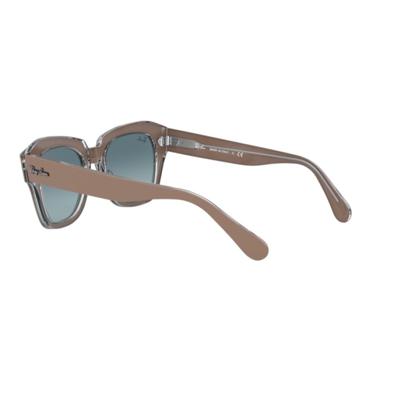 Ray-Ban RB 2186 State Street 12973M Beige On Trasparent