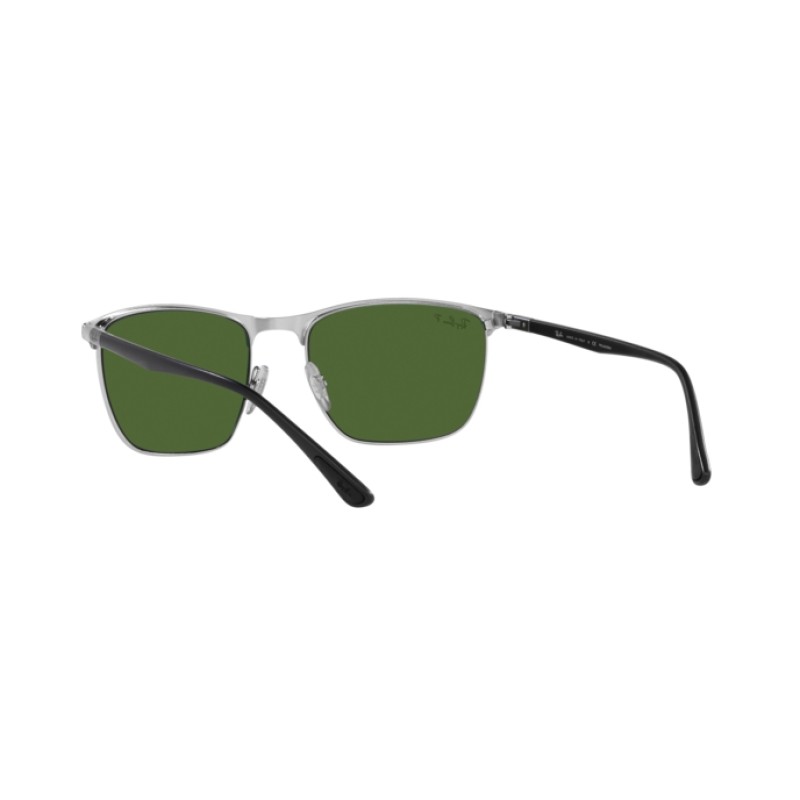 Ray-Ban RB 3686 - 9144P1 Black On Silver