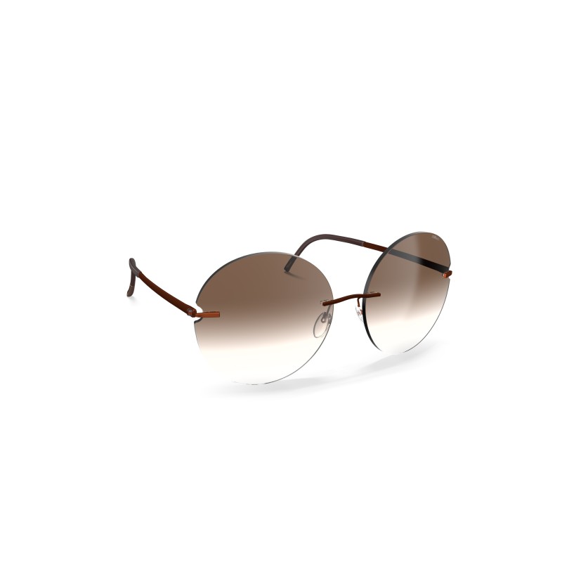 Silhouette 8190 Rimless Shades Calella 2540 Earthy Amber