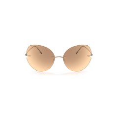 Silhouette 8182 Rimless Shades Fisher Island 3530 Rose Gold - Light Beige