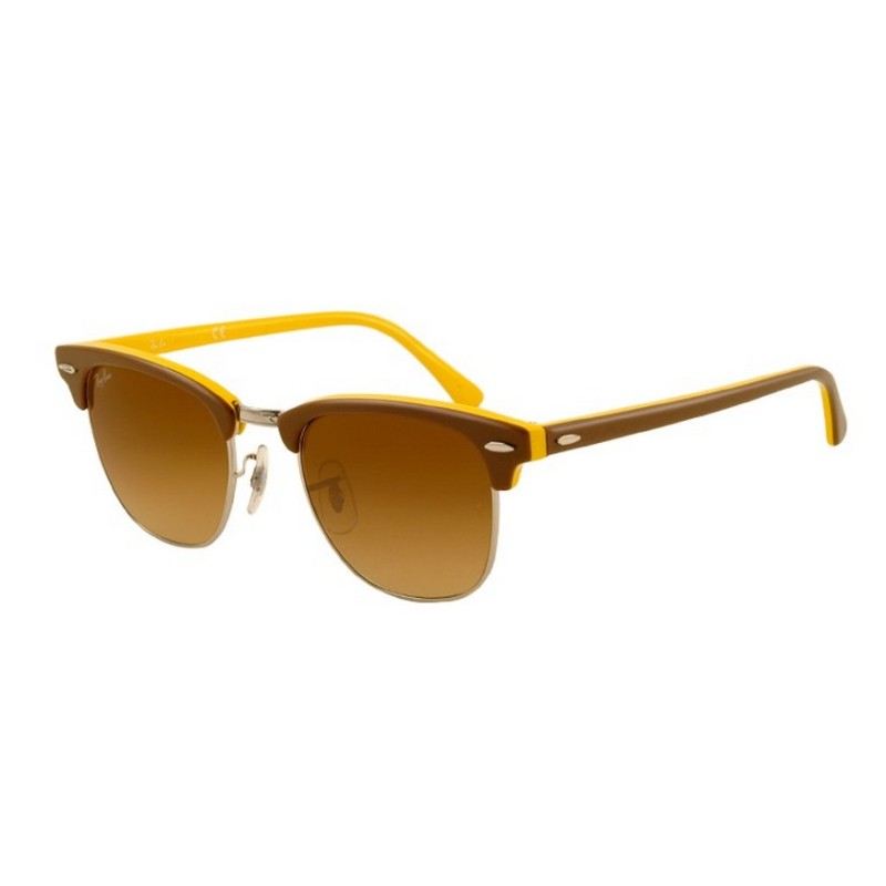Ray-Ban RB 3016 1104-85 Clubmaster Brown/Yellow/Silver